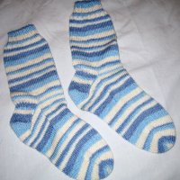 blue stripe socks