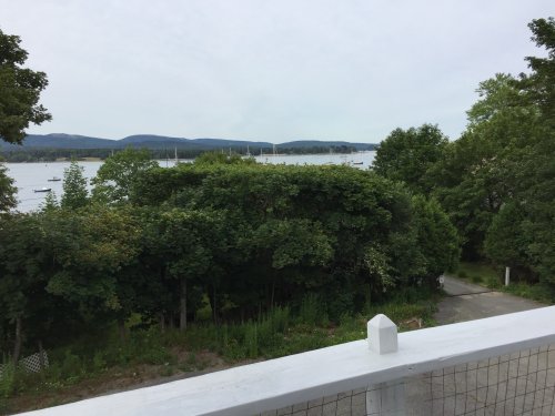 the view from the house we rented in Maine