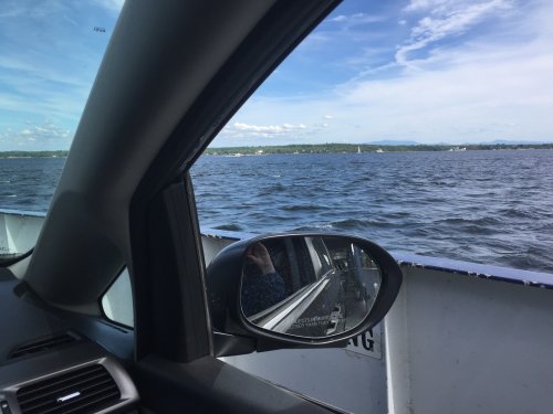 the ferry across Lake Champlain from Plattsburgh, NY to Vermont